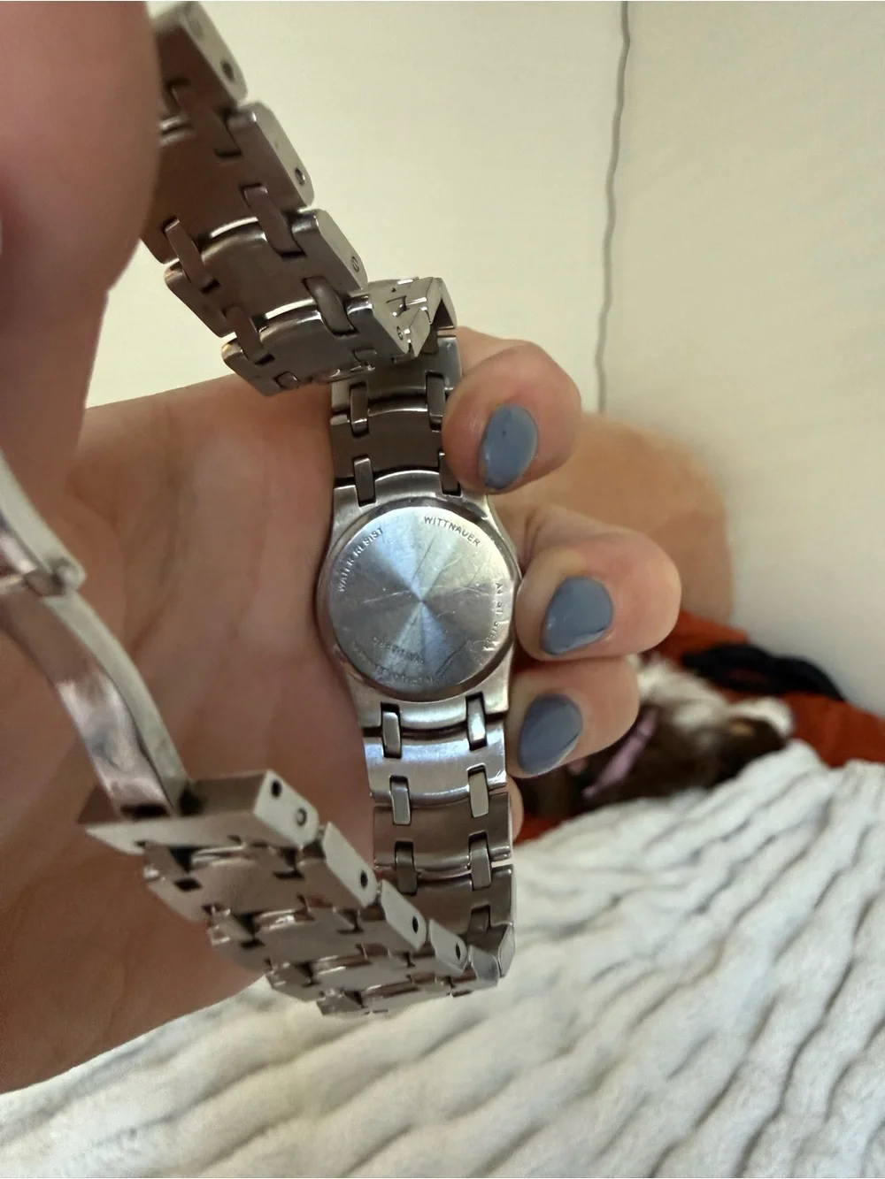 Wittnauer Women’s Stainless Steel Black Dial Watch – Working – Stone Markers